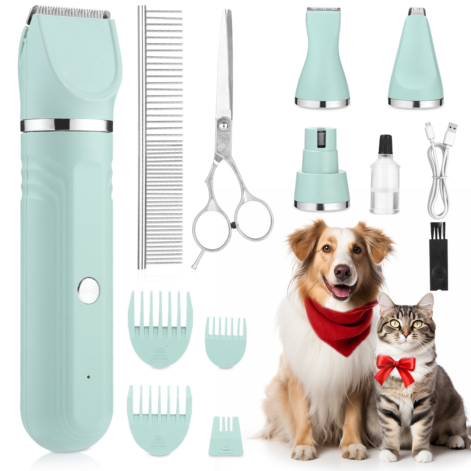 E-shop Trimmer, Elektrischer Damenrasierer, Damen-Rasierhobel, Wiederaufladbarer Rasierer, mit Schnappklingen, Waschbarem Kopf, Nass- und