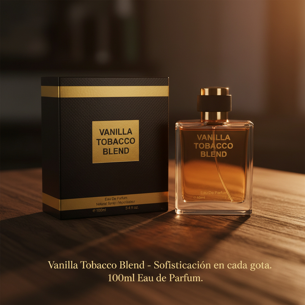 TEMU Perfume Vanilla Tobacco Blend para Hombre de Fragrance Couture - Eau de Parfum 100ml (3.4 oz) | Sensual de Larga Duración | en Grandes Marcas |