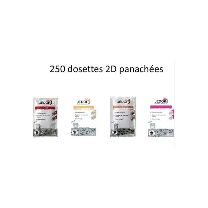 TEMU dosette 2D détergent nettoyant désodorisant - lot de 250 dosettes parfum aléatoire - plusieurs parfums