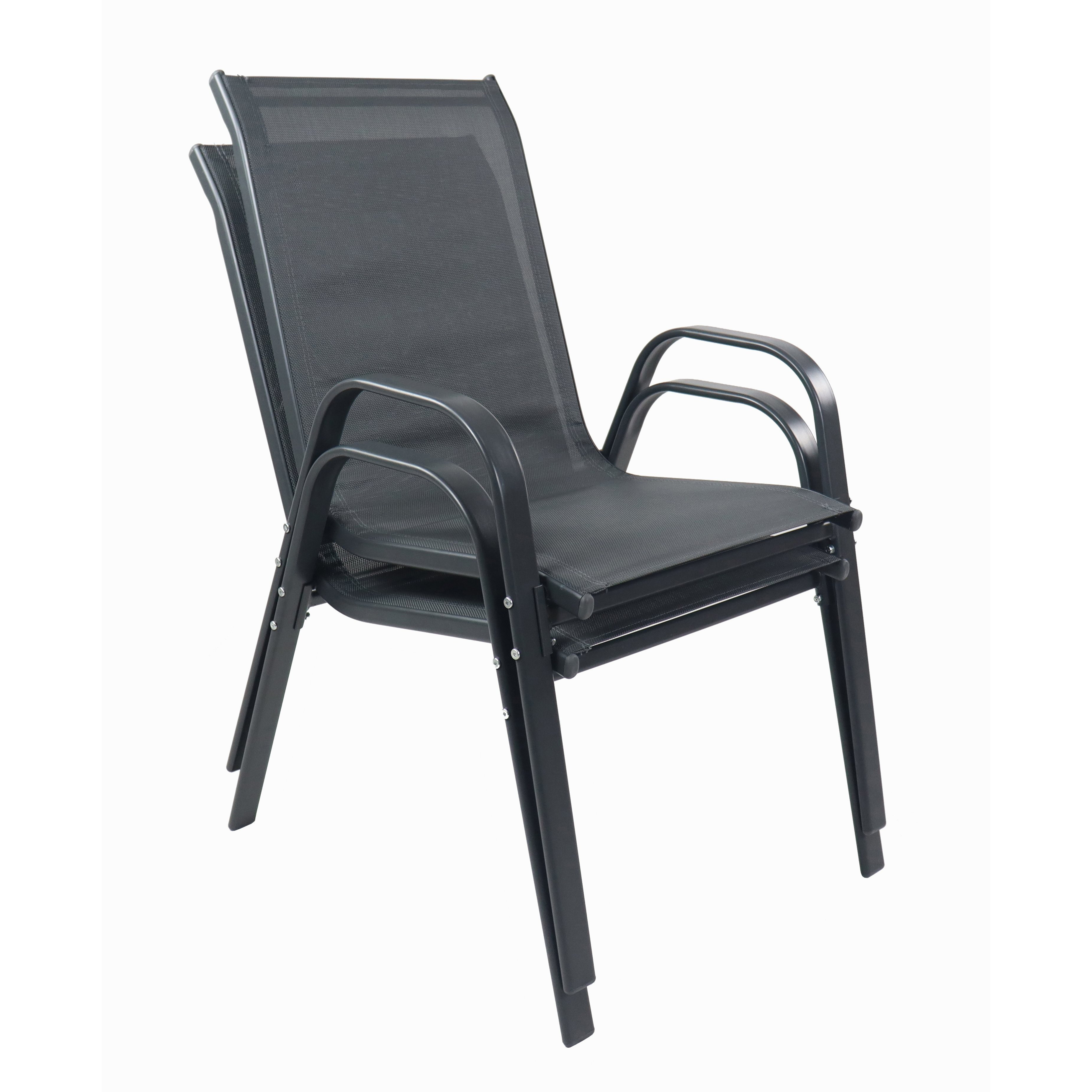 Vcm 2-fold. Set Of Garden Chair | Stackable Garden Chair | Dimensions . H. 89 X W. 56 X D. 73 Cm | Garden Chairs | Garden Furniture - Sonlas