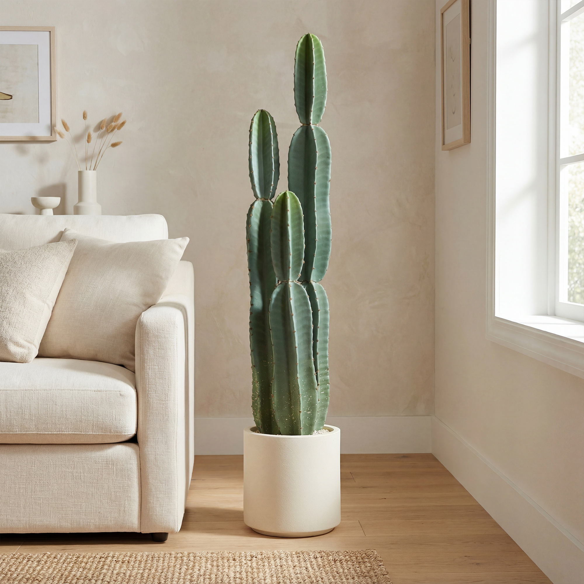 Artificial Cactus Plant Large 111 Cm Artificial Plants In Pot, Like Real Decoration For Living Room, Bedroom, Office, Garden