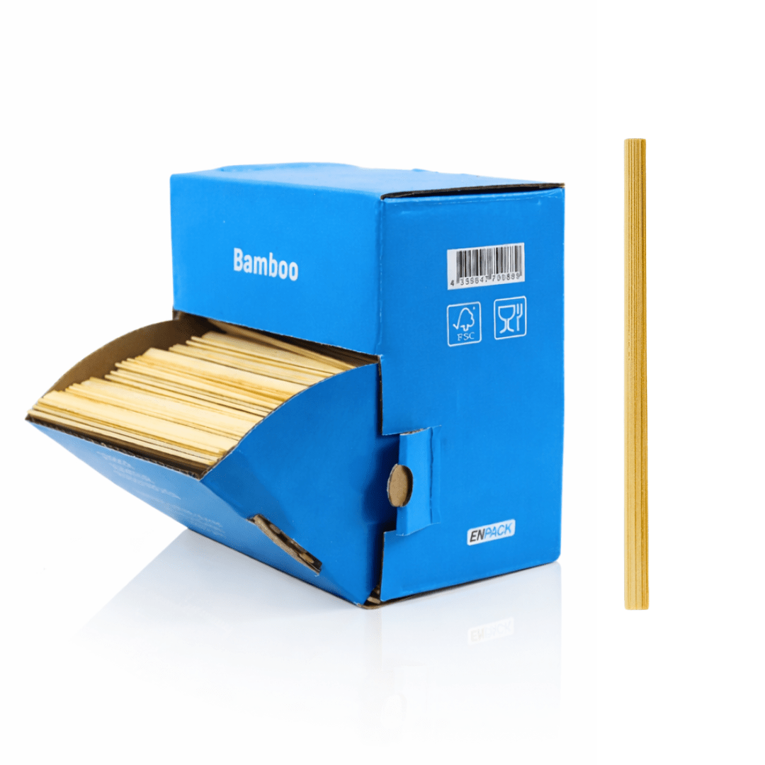 Enpack - 1000 Pieces Bamboo Stir Sticks 110mm -sticks - Stirring Sticks - Wooden Stir Sticks For Drinks - Disposable Coffee Spoons For Coffee To Go