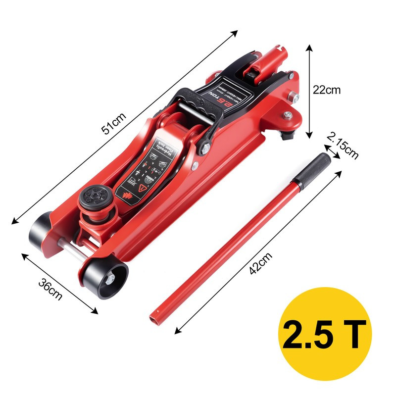 2.5 Ton Hydraulic Low Profile Floor Jack Heavy Duty Trolley Jack