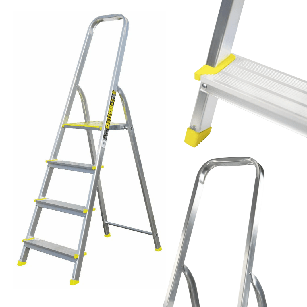 Aluminum Ladder, Folding Ladder, One-sided, 3 Steps, , , Home Ladder, Ladder For Home, Lightweight