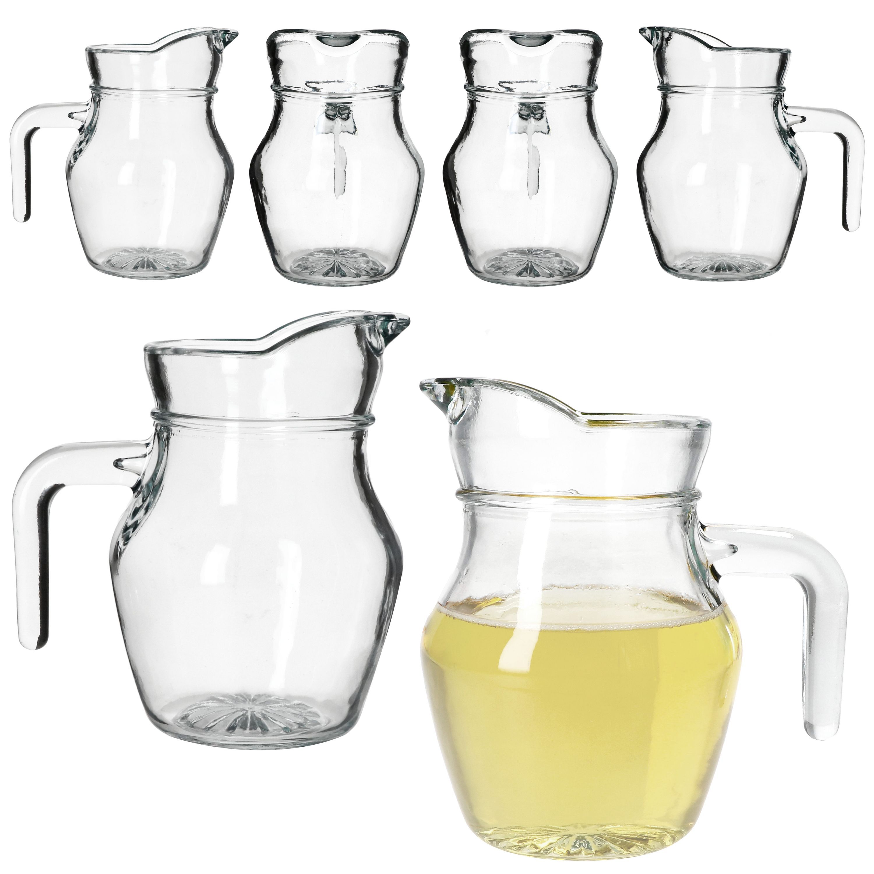 6-piece Set Valentin Small Glass Pitcher With Handle - 92682