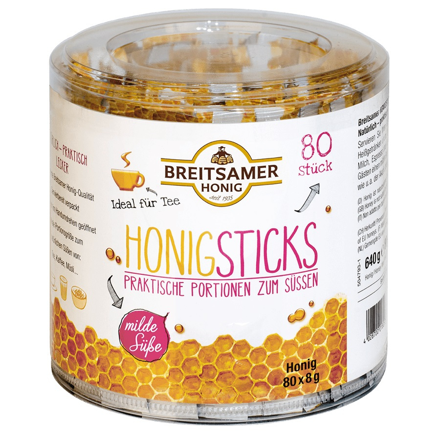 Broad Bee Honey Dwarf Acacia Honey Sticks With Mild Sweetness 640g