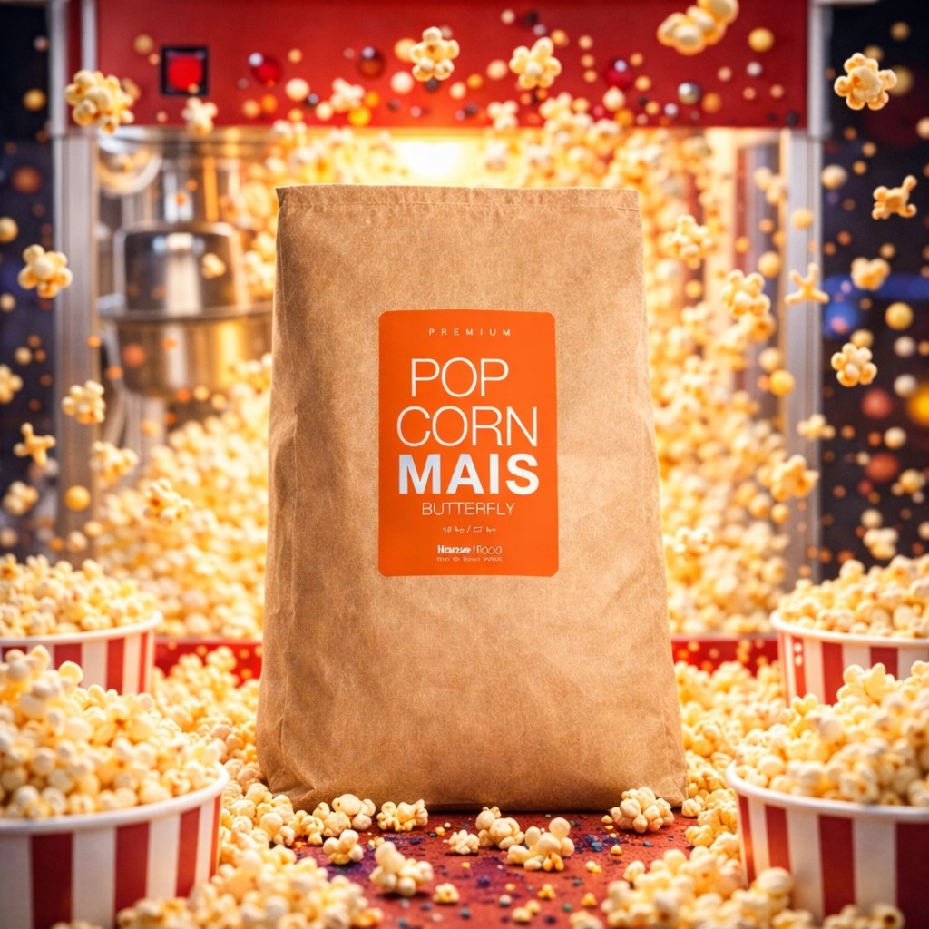 Premium Butterfly Mais 10 Kg - Cinema Popcorn Corn With High Pop Volume (1:46)