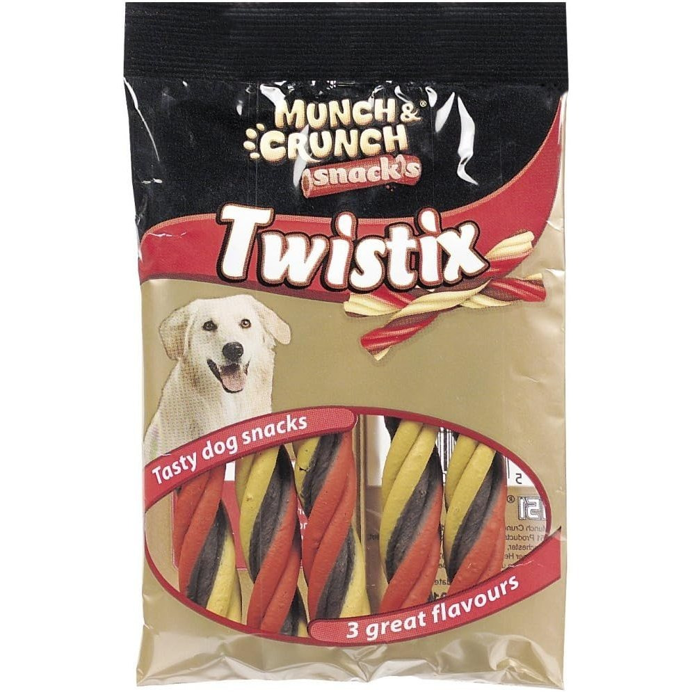 TEMU & Twistix Dog Chews 5 Pack – Colourful Twisted Chew Sticks For Dogs | Long-lasting Dog Treats For Chewing, & Rewarding