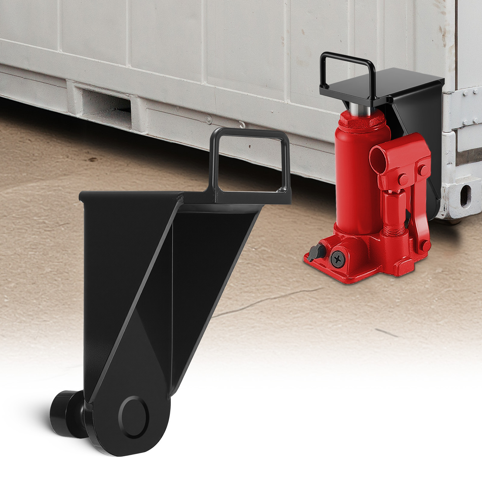 Vevor Shipping Container Jack Lug With U-shaped Handle, 2-pack, Storage Leveler Booster Withstands , Heavy Duty Container Jack Lug For Shipping , , Warehouse Management