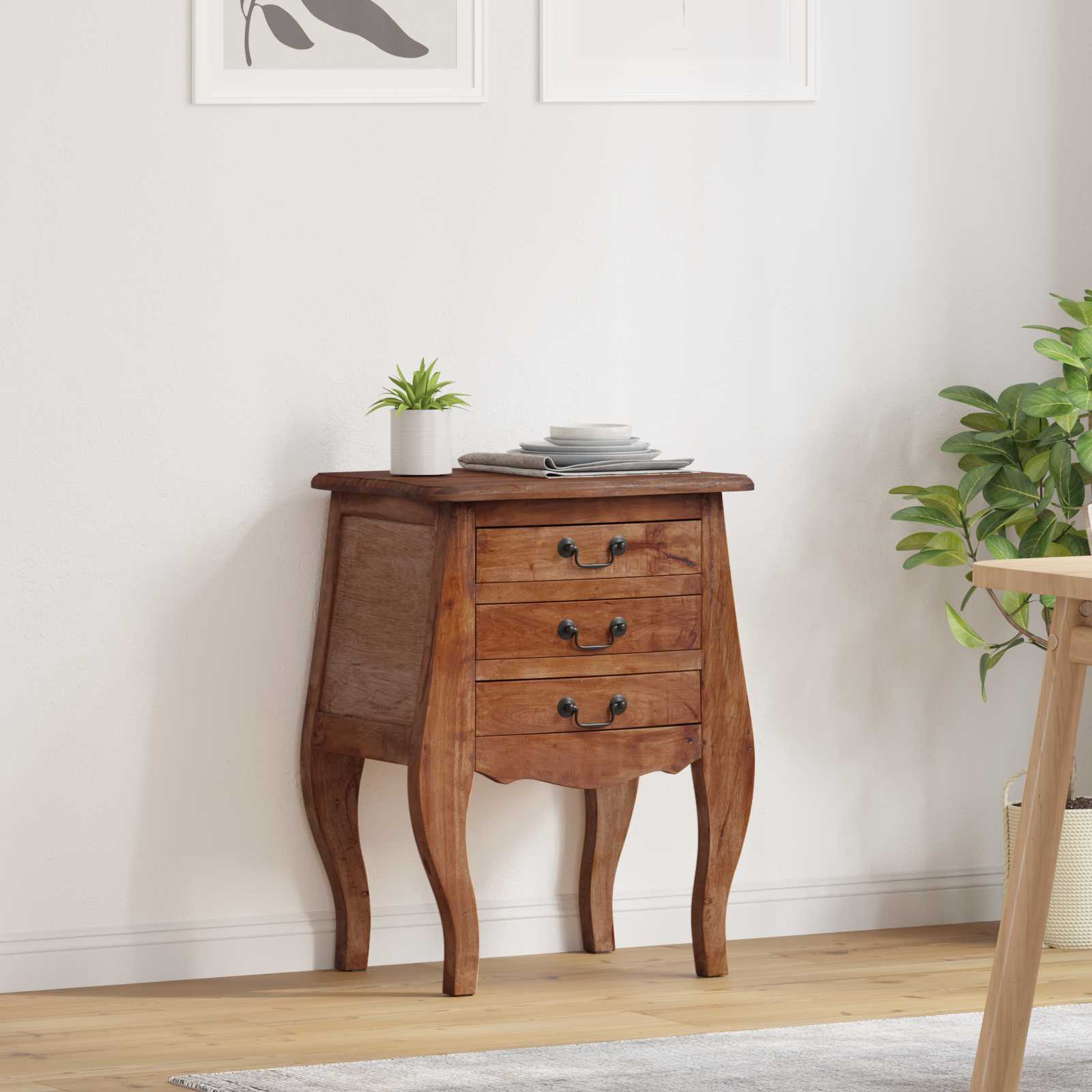 Vidaxl Storage Chest 48 X 35 Cm Solid Wood