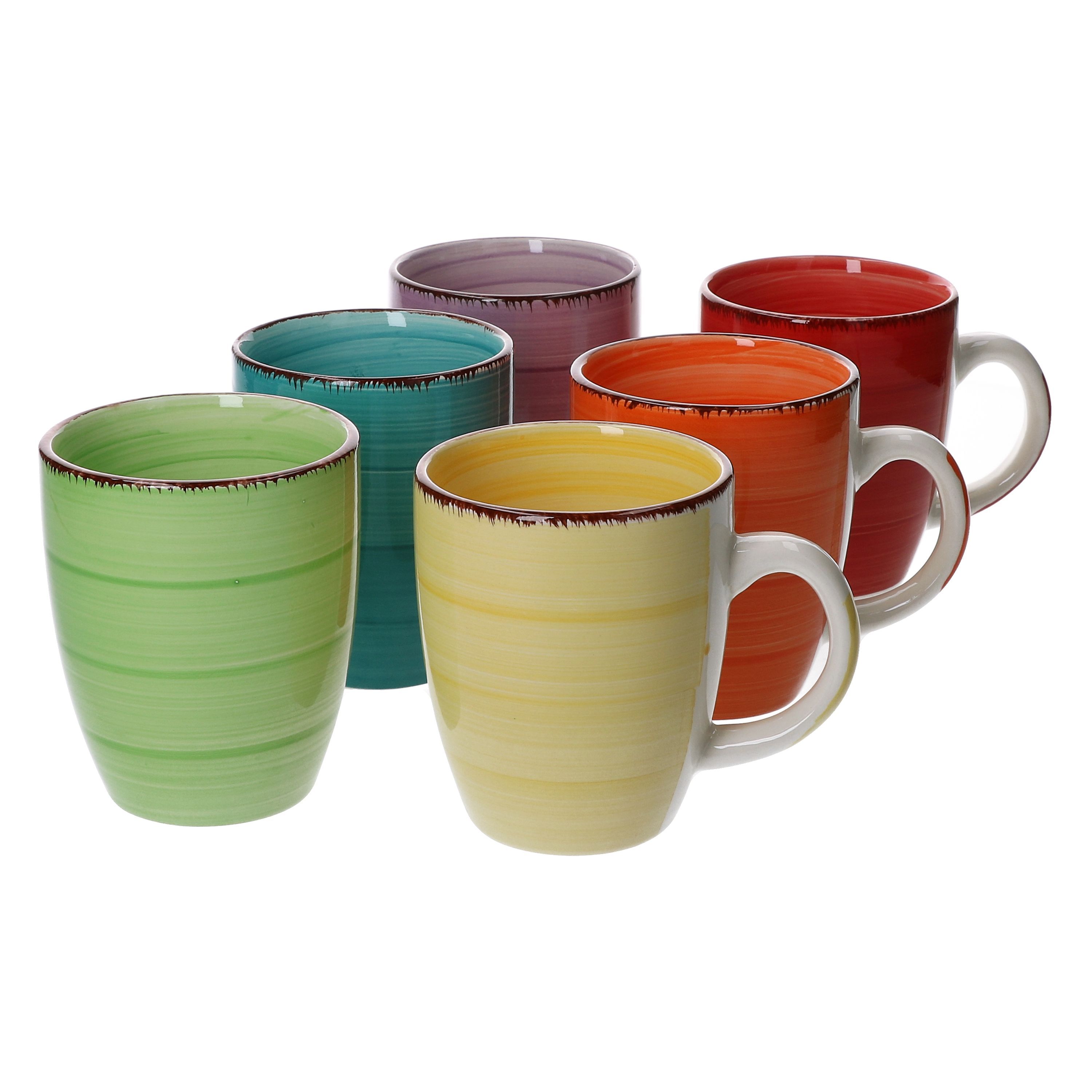 6pcs Set Of Colorful Mugs