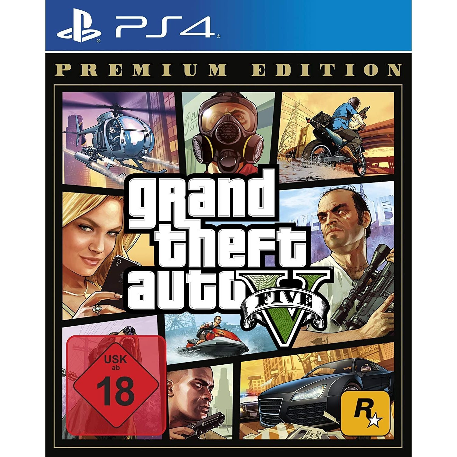 PS4 GTA 5 Grand Theft Auto V Premium Edition für Playstation 4