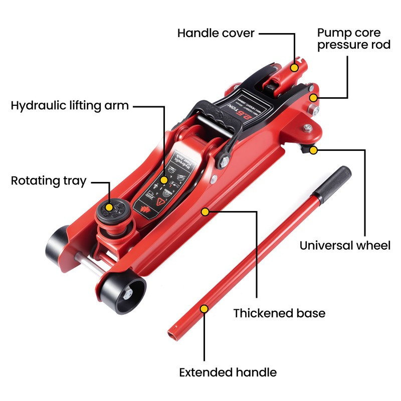 2.5 Ton Hydraulic Low Profile Floor Jack Heavy Duty Trolley Jack