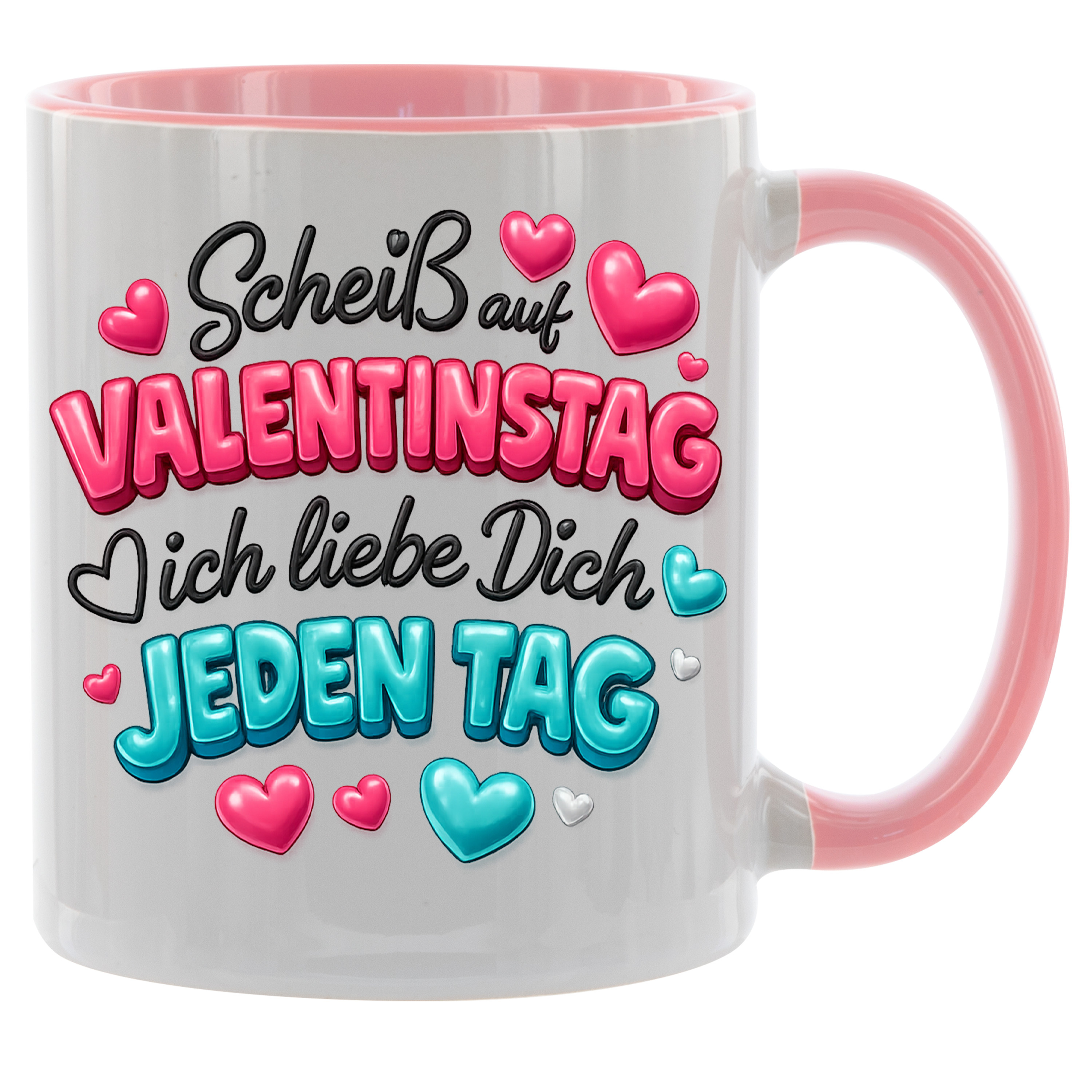 E-shop Kaffeetasse Geschenk Valentinstag - Ich Liebe Dich - Kaffeetasse verschiedene Farben - 330ml