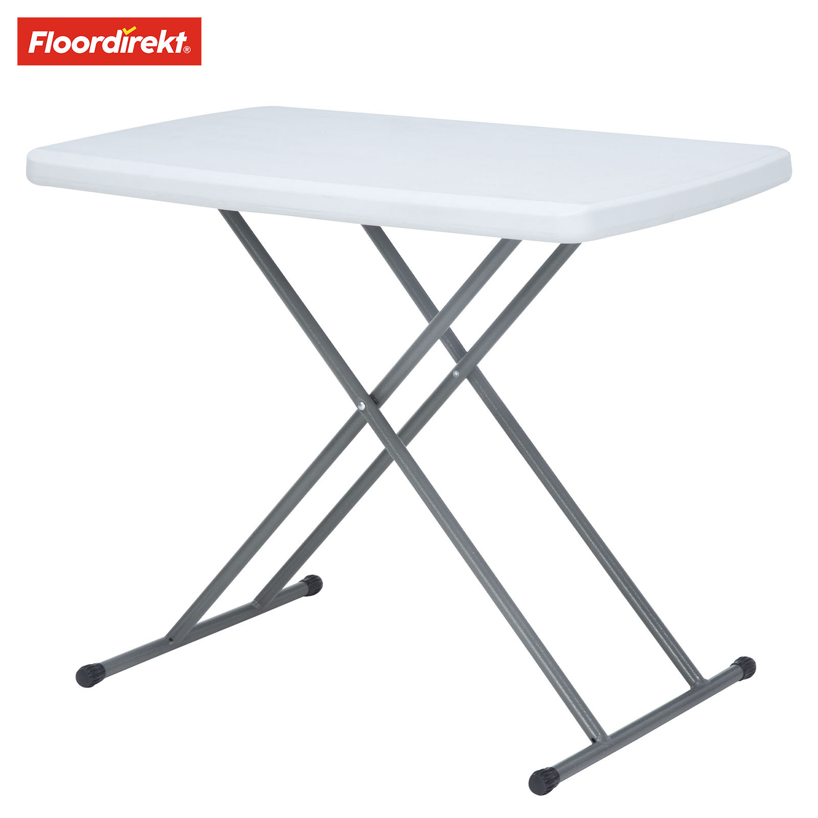 Nara Folding Table - 75.5×49 Cm - Height Adjustable 33–76 Cm - Lightweight Portable Table With Carry Handle For Patio, Balcony & Camping (nara)