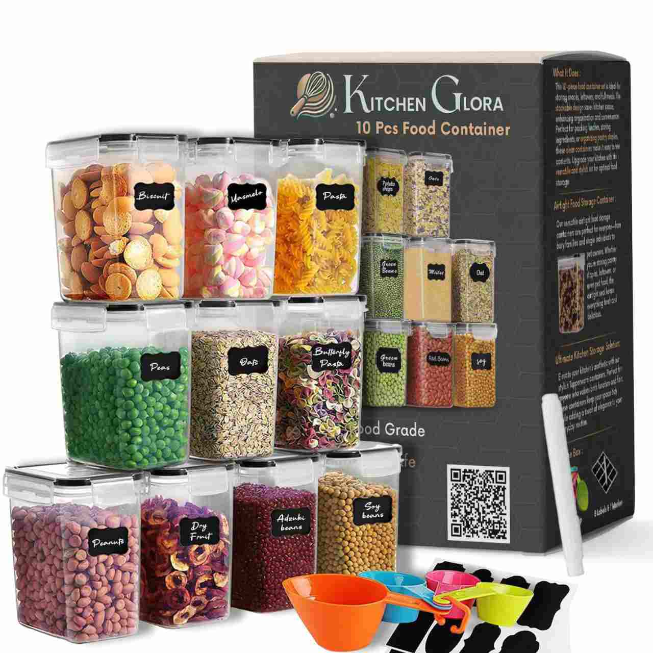 TEMU Aex Airtight Food Storage Container 1.6l – Bpa-free Plastic Food Storage Container With Lock Lid, Leakproof Dry Food Storage Container For