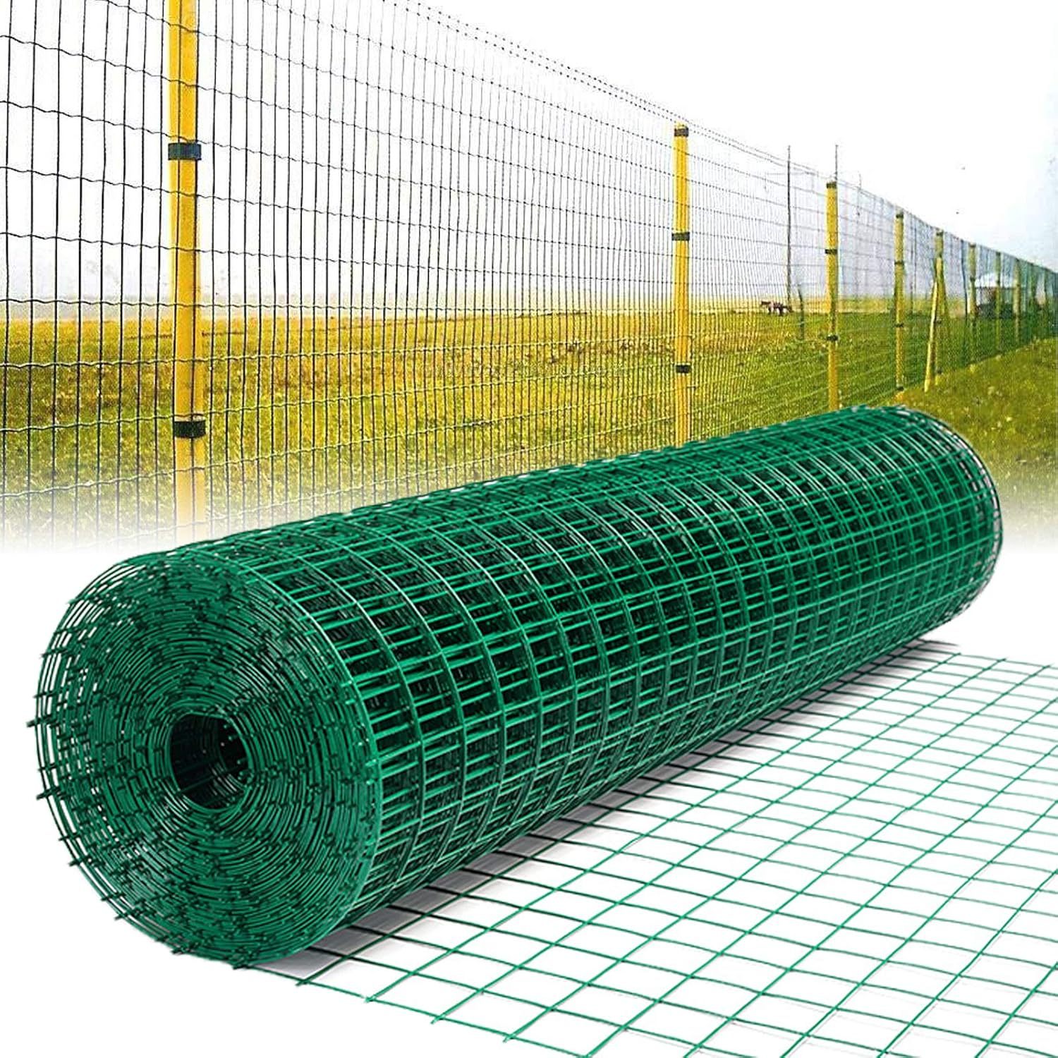 pvc coated wire fencing galvanized wire fence roll hot dipped galvanised wire fences farm garden protective border fence anti     mesh
