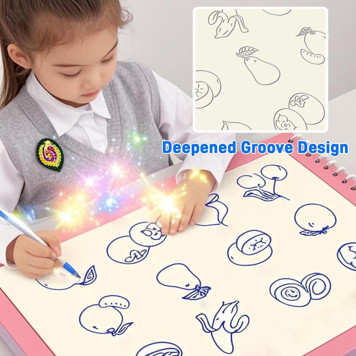 8-Pack Children's Magic Practice Copybooks Set with Pen