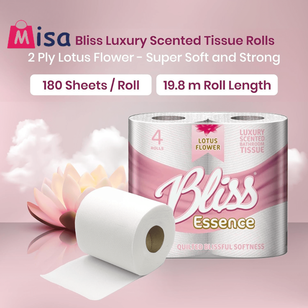 TEMU 120 Rolls Luxury Scented Bathroom 40 X 3 Toilet Rolls 2 Ply Lotus Butter - Super Soft And Strong Toilet Paper - For A Luxurious Bathroom