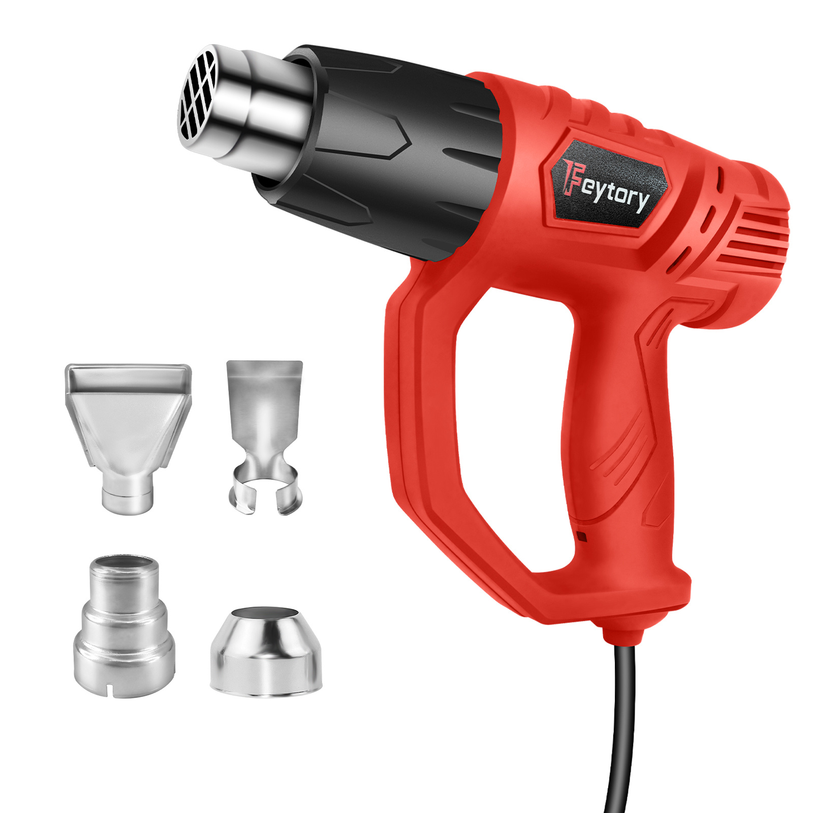 Heat Gun, 2000w Hot Air Gun With 2 Temperature Controls 300 ℃-600 °c, Air Flow: 300-500 L/min, For Diy, Shrinking Pvc, Paint Stripping And Diy Work