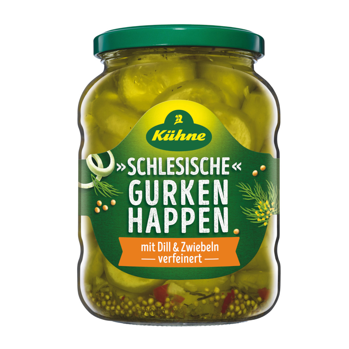 Kühne Silesian Cucumber Snacks, Homemade Style, Spicy, 720 Ml