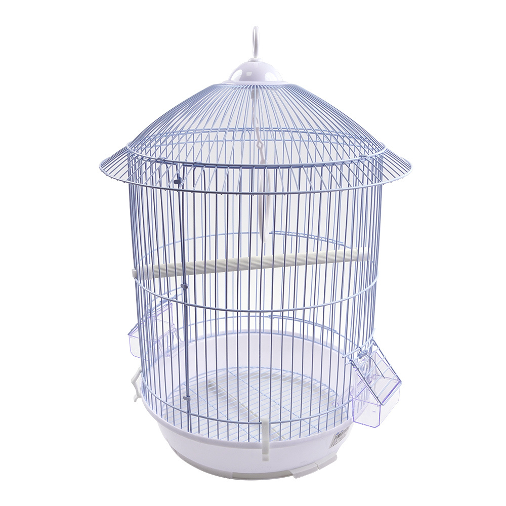 TEMU Jaula para Pájaros Pequeños 57 cm con Aro Colgante, Bandeja Extraíble, Comedero Incluido, Jaula para Canarios y Aves Domésticas (249)