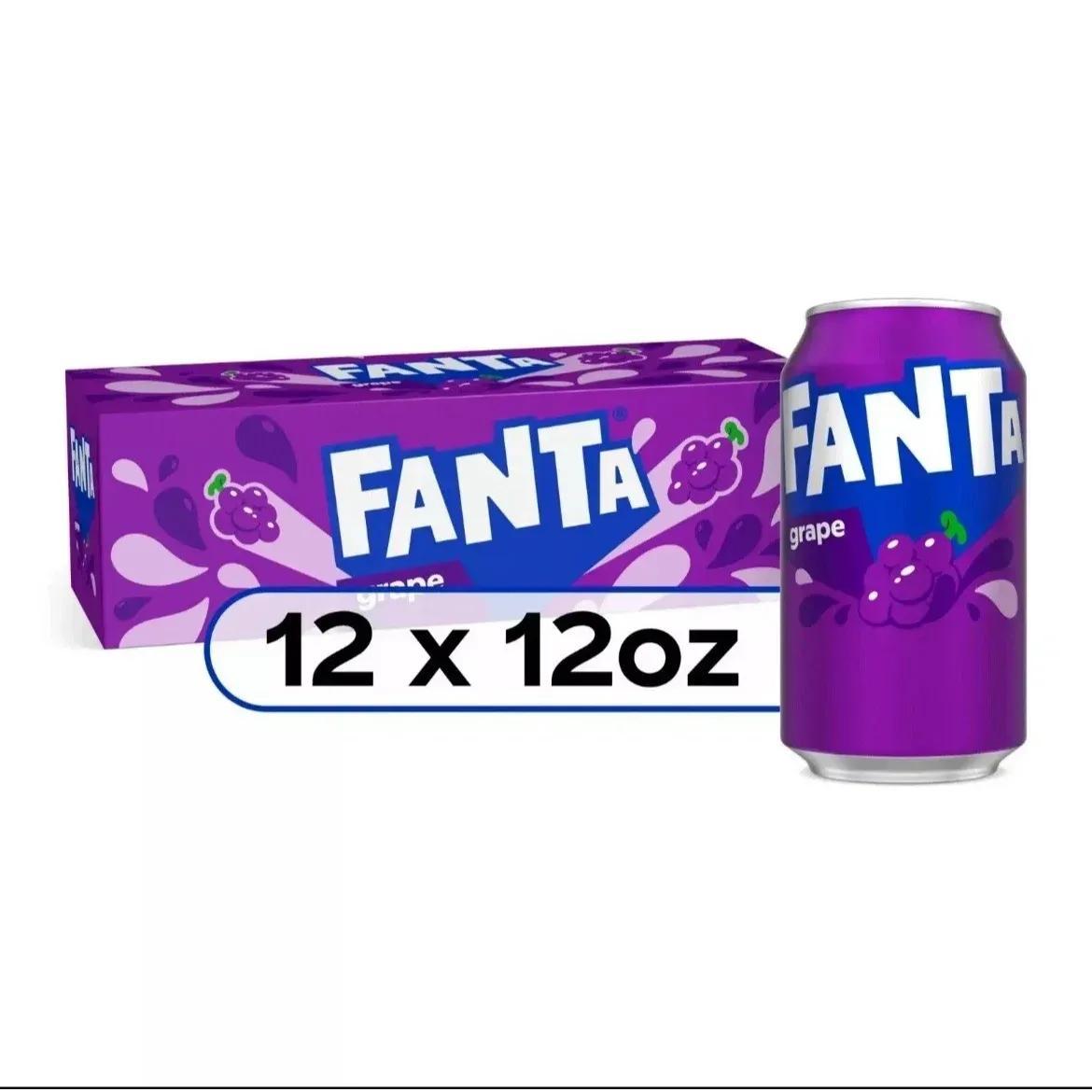 TEMU Grape Cans 12oz (355ml) - Pack Of 12 Cans Delicious Tasty & Twisty