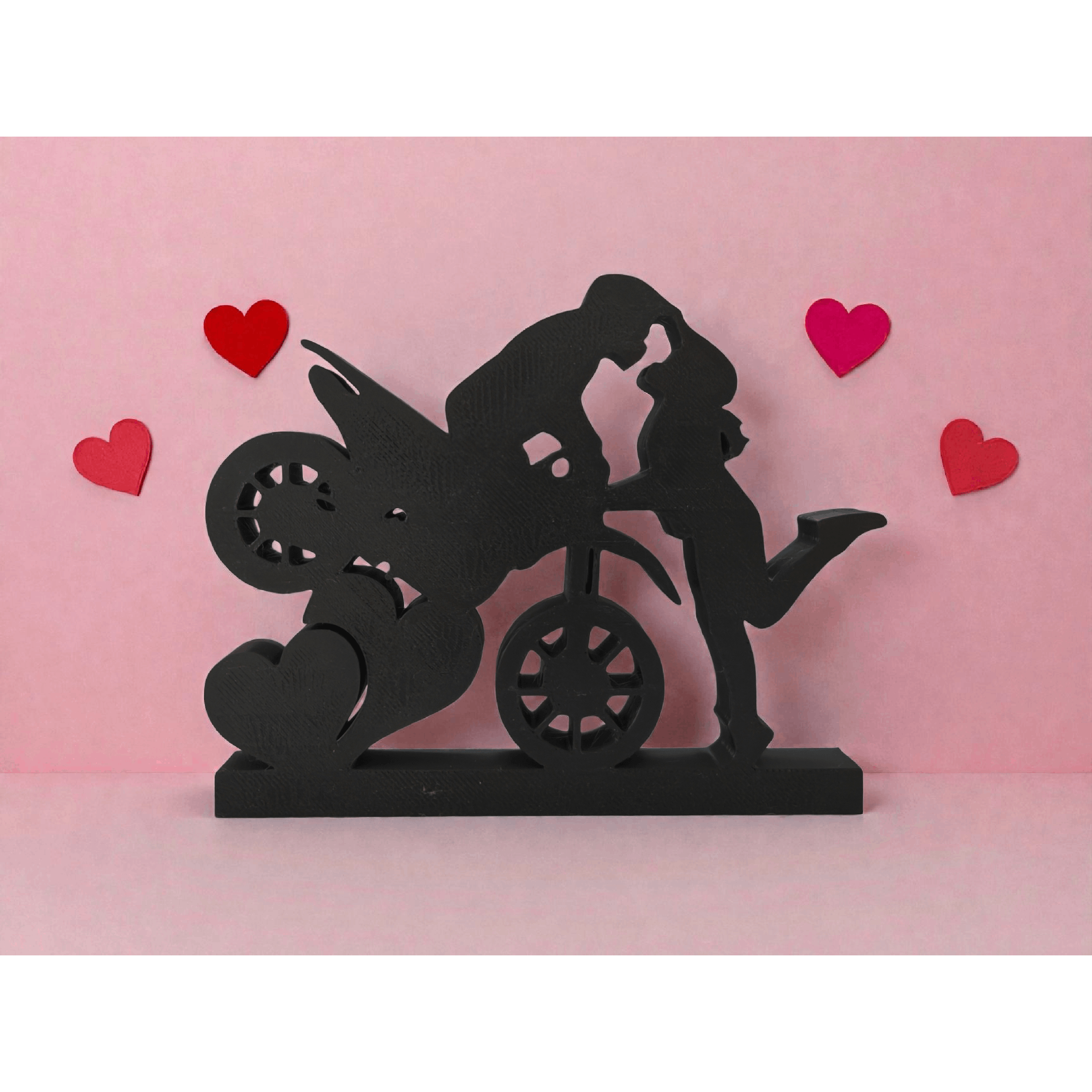 Motorcycle Couple Decor – Love &
