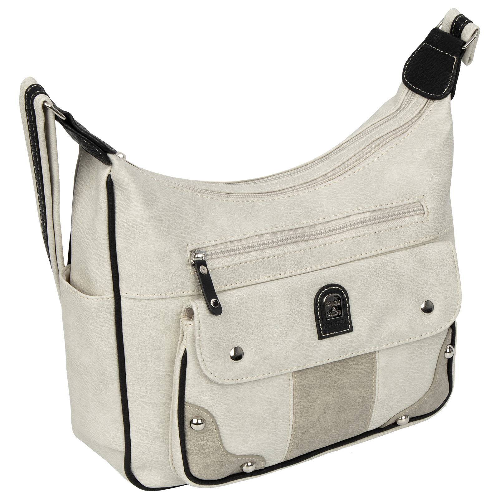 Women' Handbag Shoulder Bag Crossbody Bag Top Handle Bag Crossover Bag Leather Look Light Grey-grey