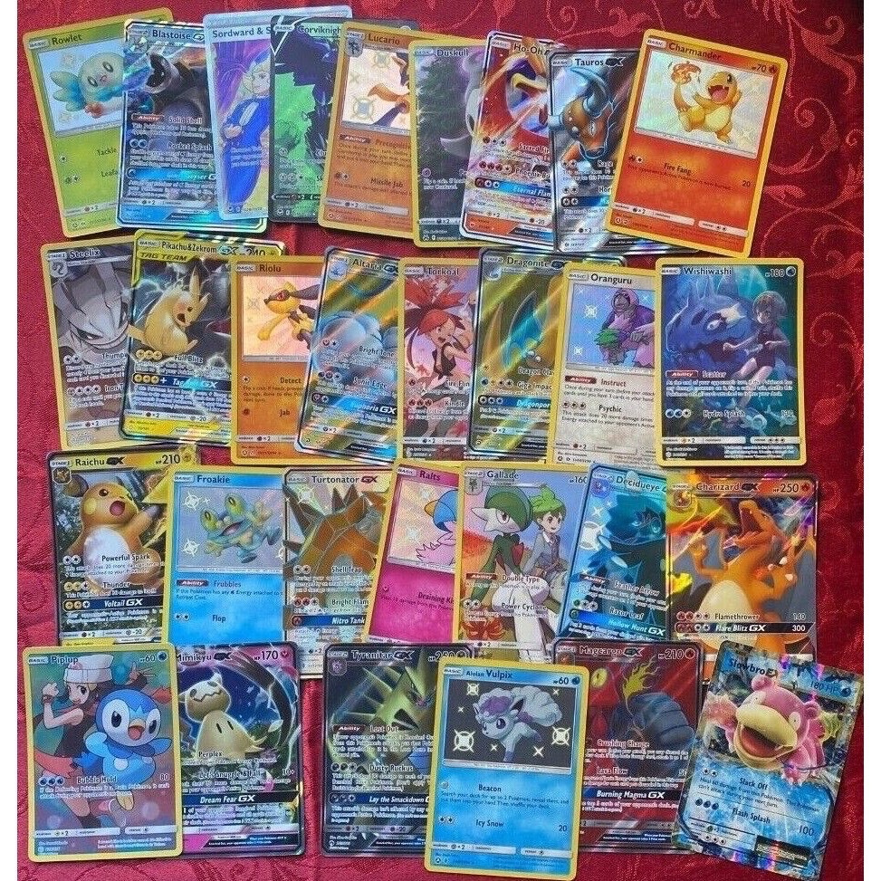 TEMU 25 X All Holographic Cards Bundle - 2 Ultra Rares Included 100% Genuine New