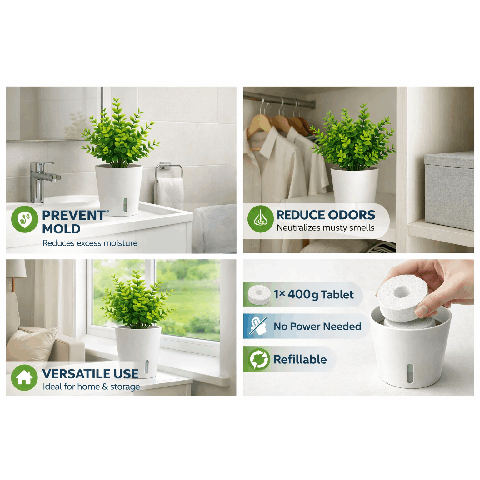 Image of Decorative Dehumidifier Tablet In A Basket