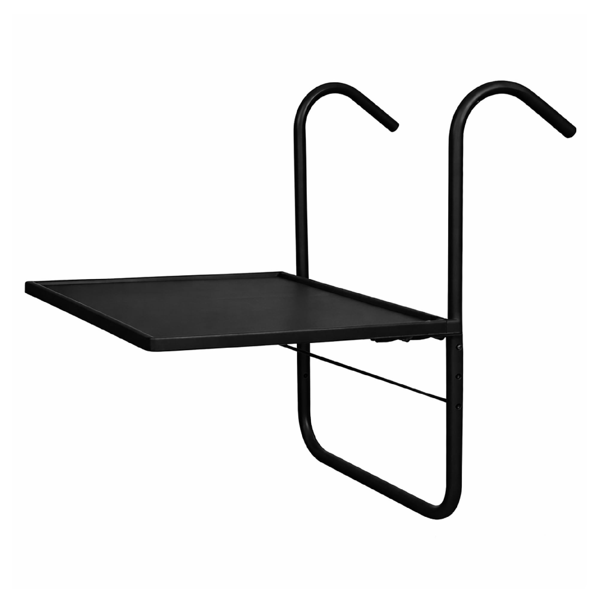TEMU IlGruppone Tavolo da Balcone Pieghevole da 53x40 cm �� Tavolino Salvaspazio Regolabile per Esterni, Struttura in Metallo Resistente, Altezza