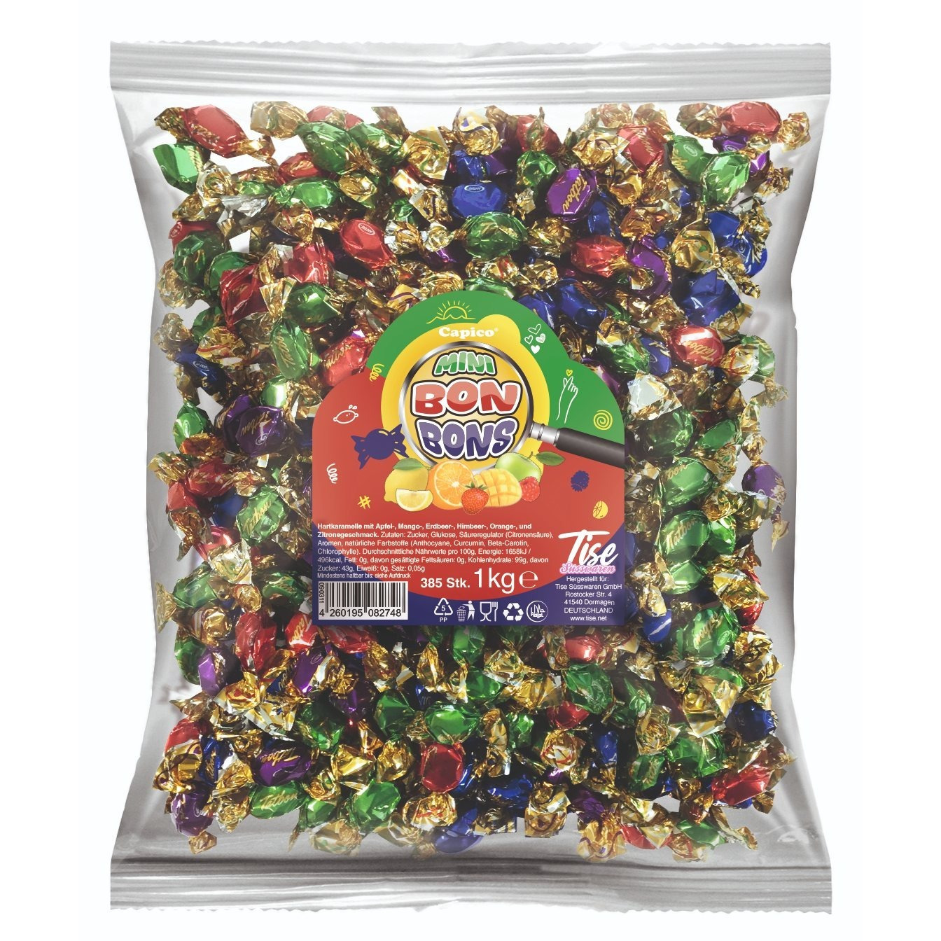 These Sweets Mini Fruit Mix Bonbons - 1 Kg (approx. 385pcs)