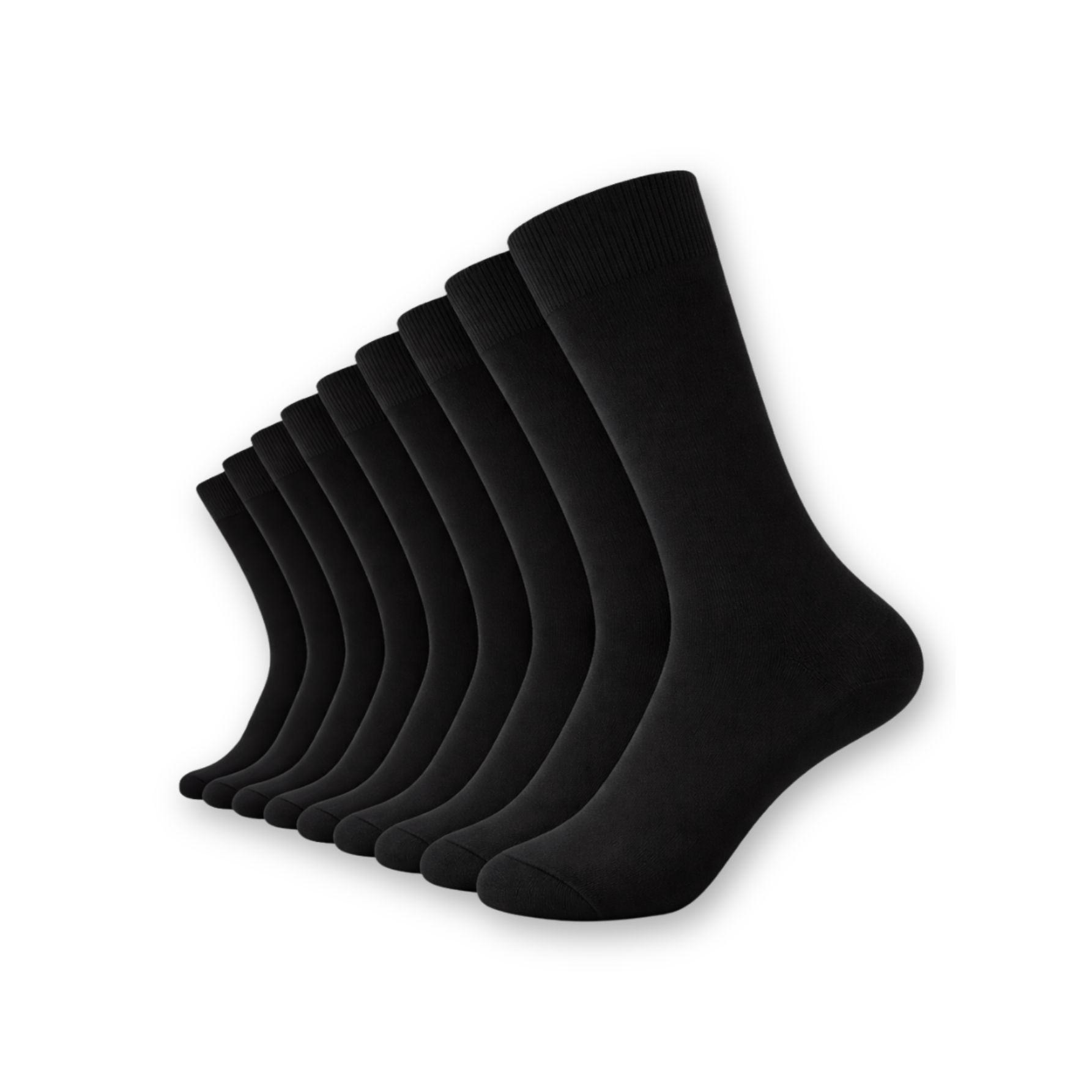 TEMU 12-pack Men’s Socks – Size 6-11 – Uk – Comfortable & Breathable Everyday Socks With Reinforced Heel & Toe – Durable Cotton Blend For Wear –