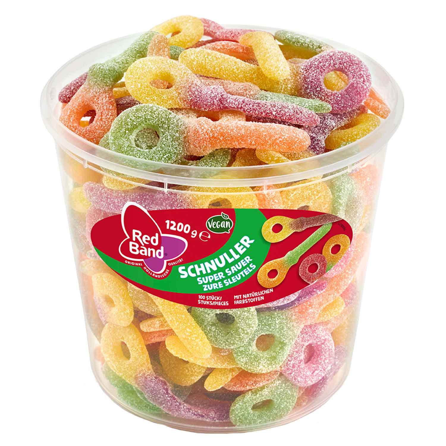 E-shop Red Band Schnuller super sauer Dose Fruchtgummi 1200g