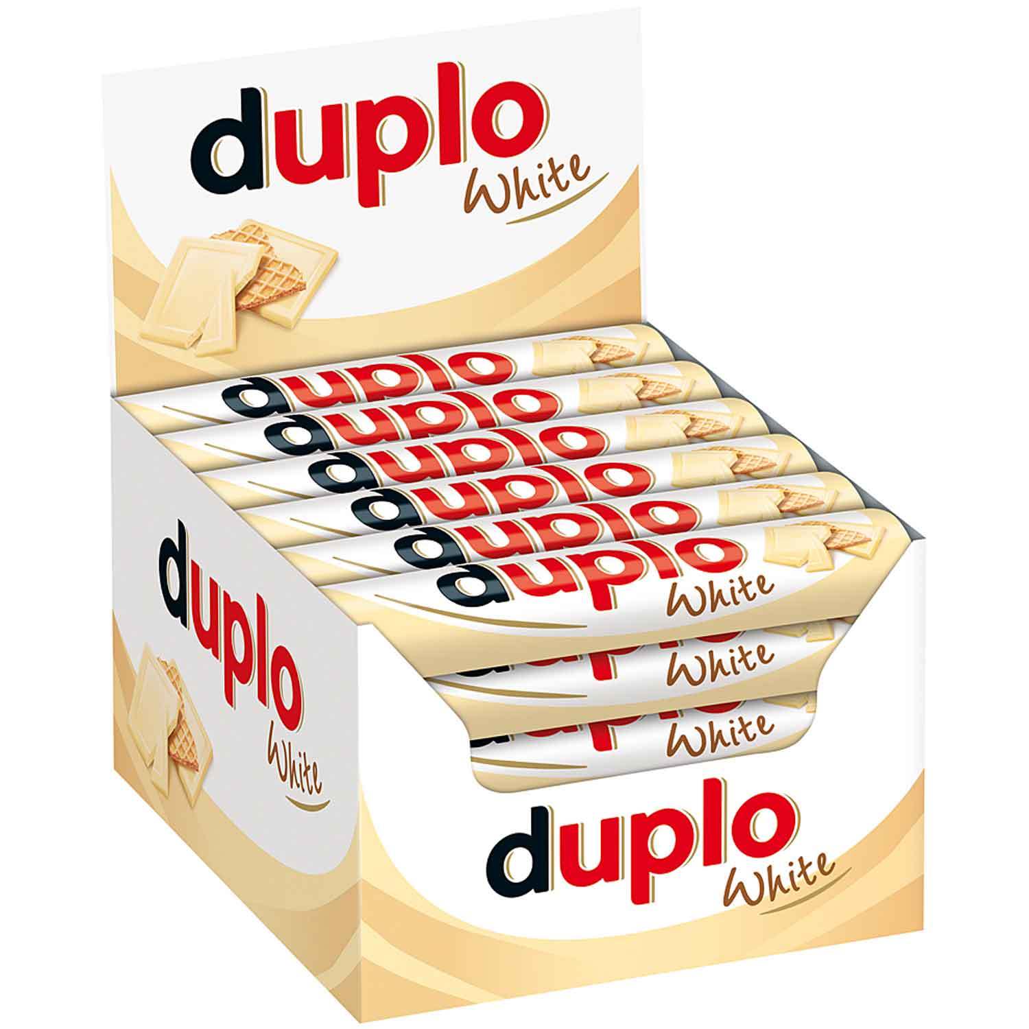 Ferrero Duplo White Single Bar - Chocolate Bar - 1 Large Pack With 40 Individually Wrapped Bars (40 X 18.2 g)
