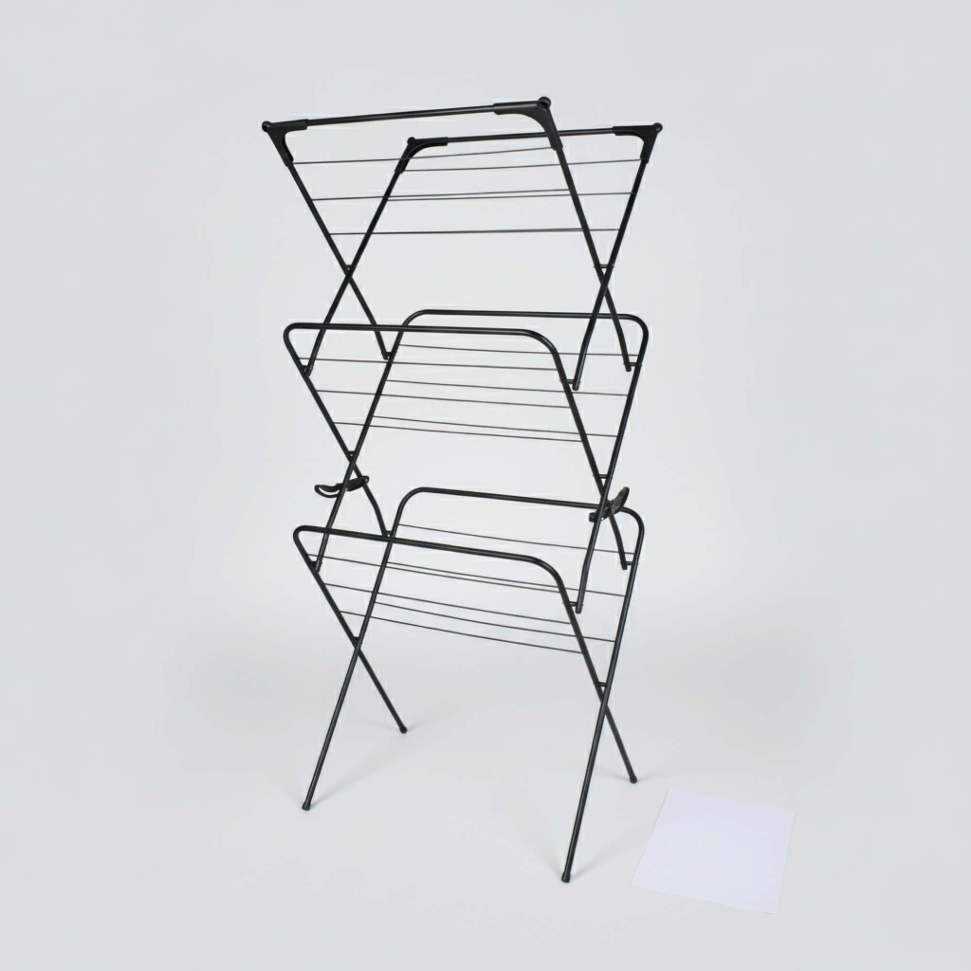 TEMU Space-saving 3-tier Laundry Airer – Foldable Clothes Drying Rack With Anti-slip Feet