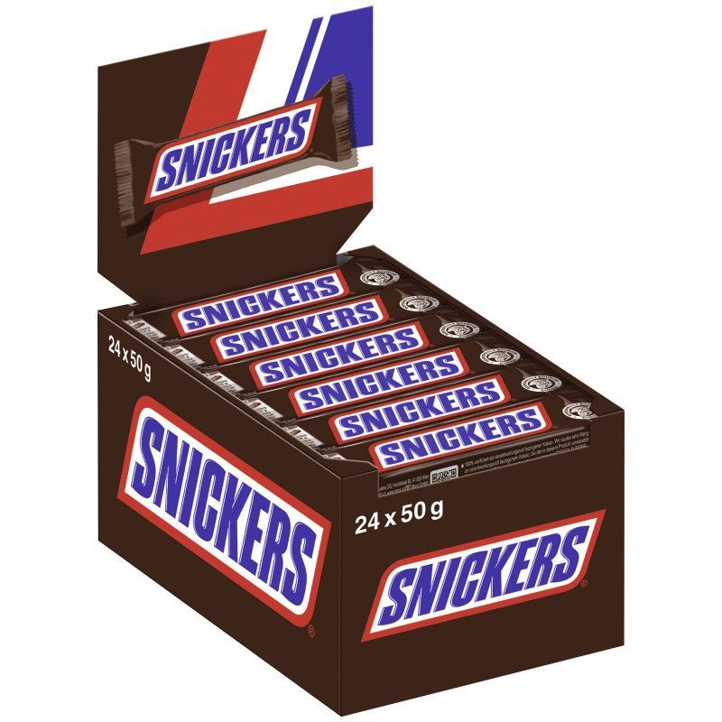 Snickers Chocolate Bar 24 X 50g