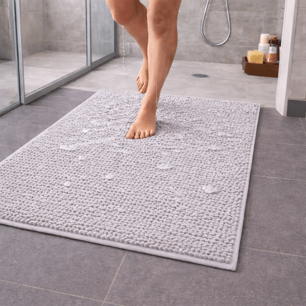 TEMU Tapis de bain XXL 65X110 cm Antidérapant, tapis de salle de bain à séchage rapide et entretien facile