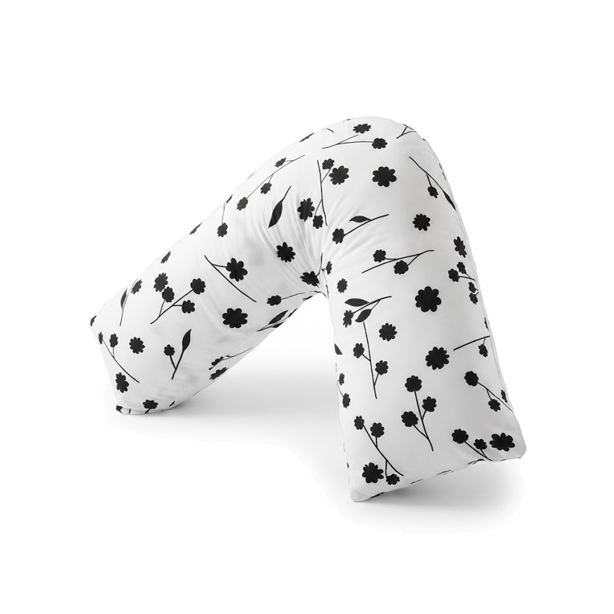 Adam Home V Pillow with Pillowcase Extra Filled Hollow Fiber for Neck Support, Orthopedic, Maternity Pregnancy & Nursing Super Soft & Comfortable V shaped Pillow with Pillowcase