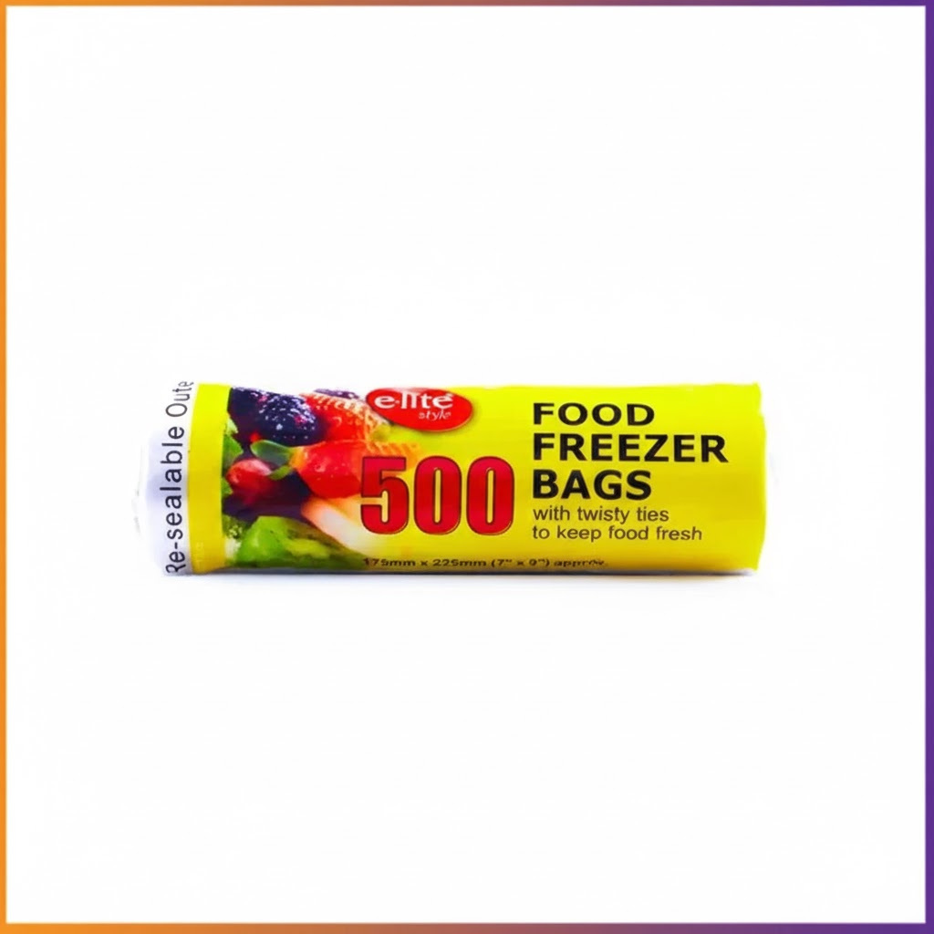 TEMU Elite Food Freezer Bags 7" X 9" - Small (400 Bags/roll) | Bulk