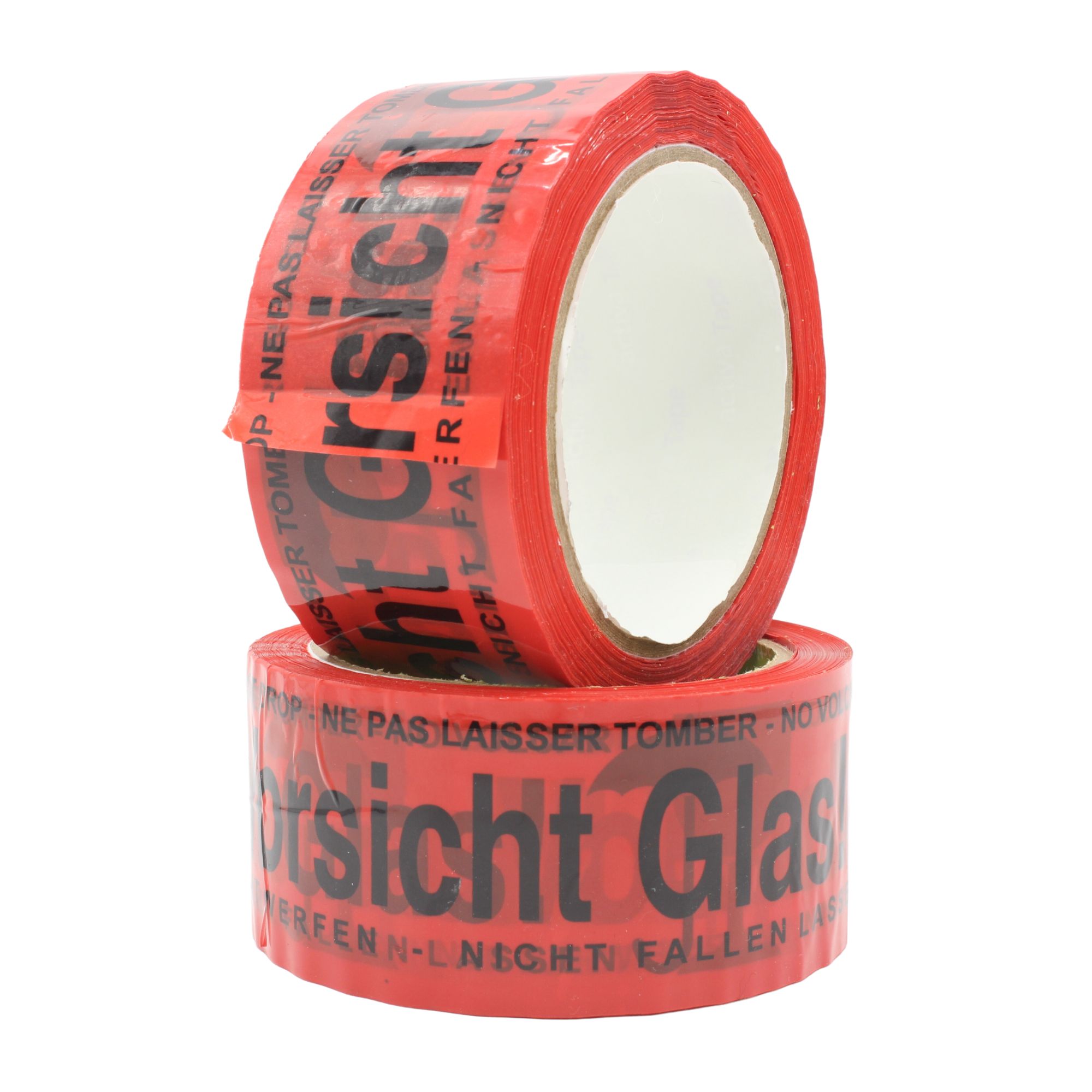 Caution Glass Tape 66m X 48mm | Red | 2-pack