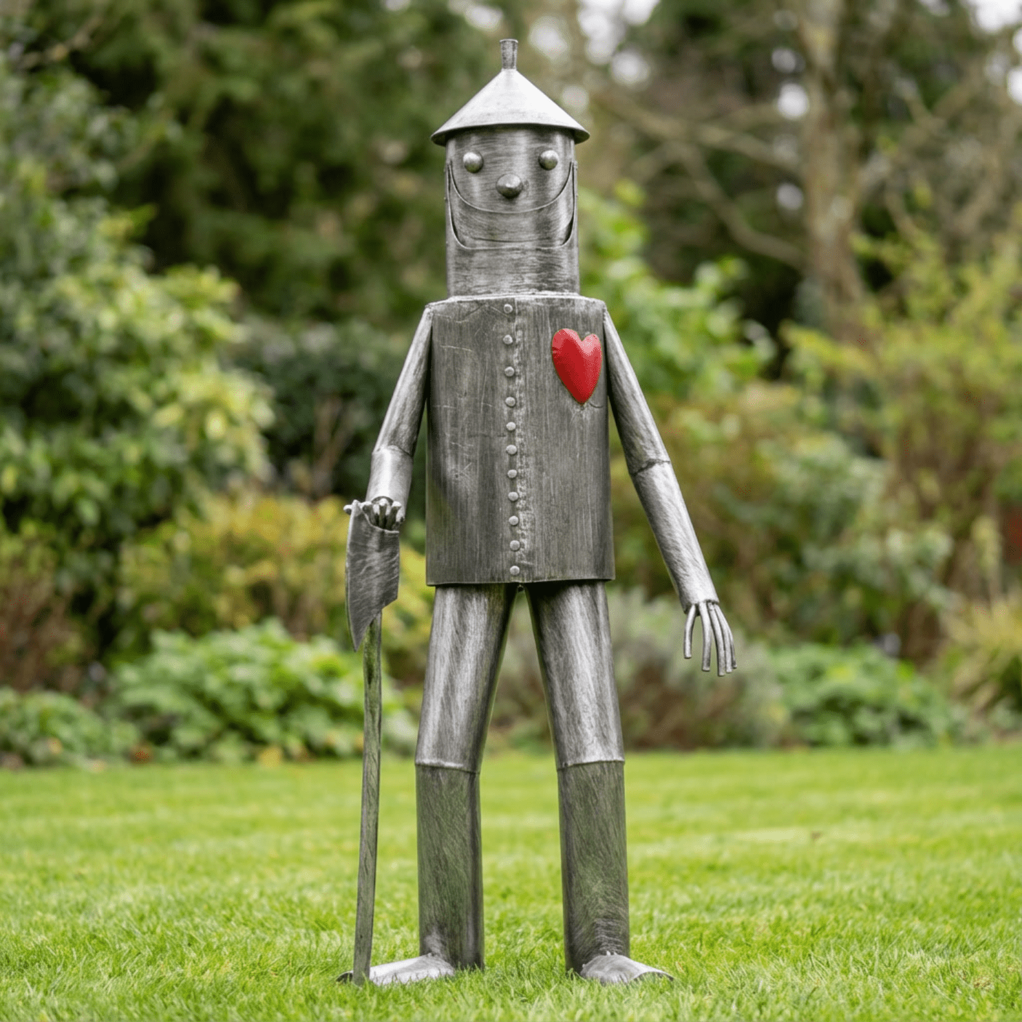 TEMU Large Garden Ornament Statue 135cm – Tall Metal Outdoor Sculpture With Red Heart, Decorative Garden & Patio Feature, 10th Anniversary Gift Idea TEMU Large Garden Ornament Statue 135cm – Tall Metal Outdoor Sculpture With Red Heart, Decorative Garden & Patio Feature, 10th Anniversary Gift Idea