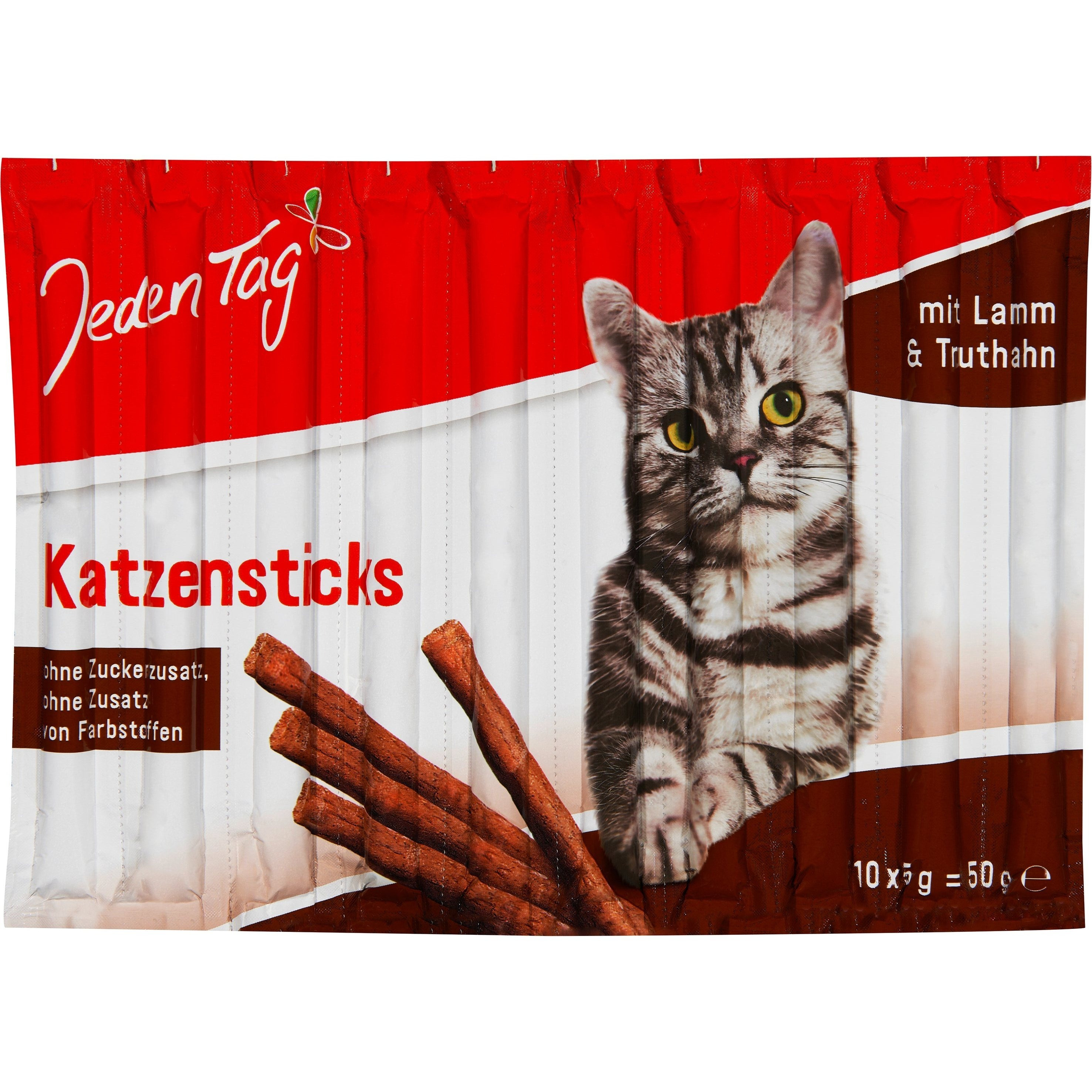 Image of Day Cat Sticks With Lamb & Turkey 10x 5g (50g) Cat Chew Sticks For Adult Cats