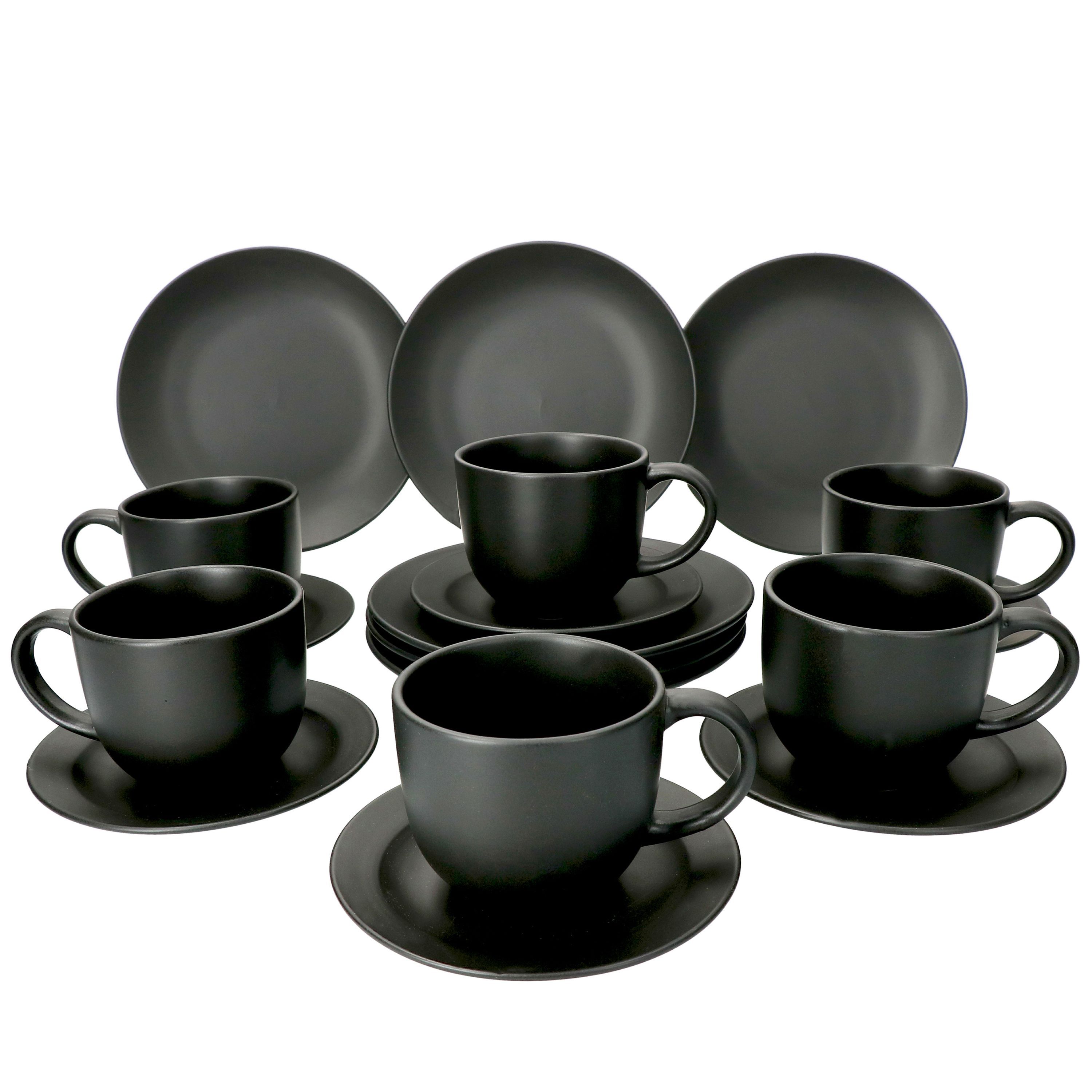 E-shop 18-tlg. Kaffeeservice Londen Schwarz