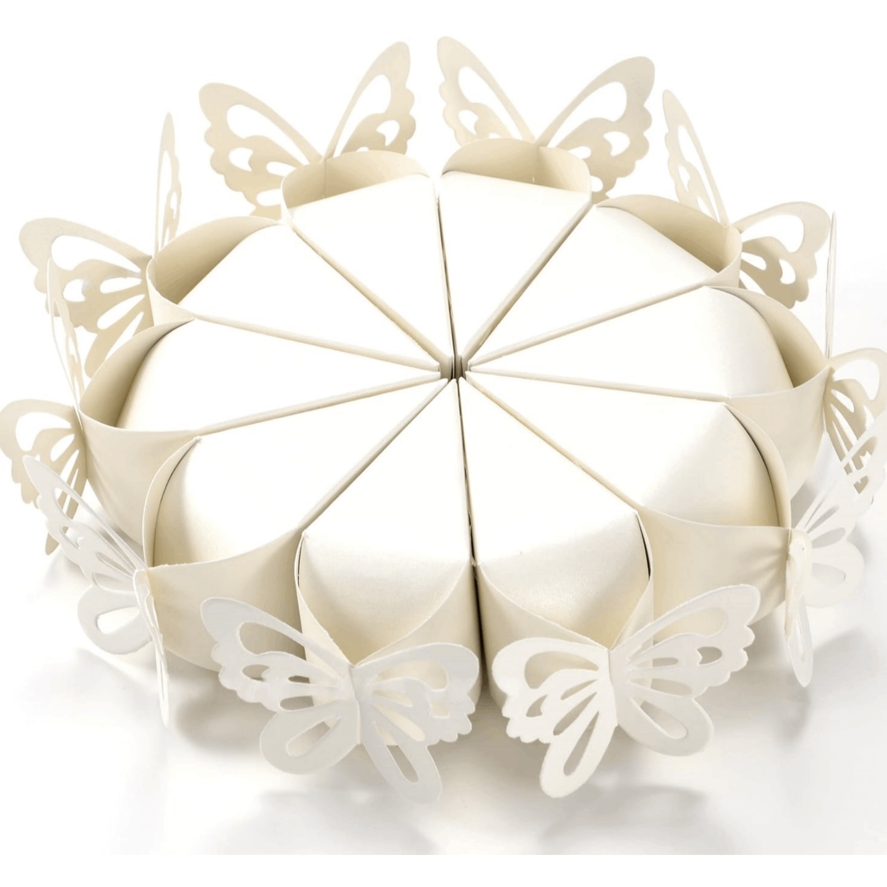 TEMU 100 Pezzi Scatoline Bomboniere Matrimonio Perla Scatole Porta Confetti Triangolari Candy Box Regalo DIY Decorazioni Nozze Battesimo Comunione