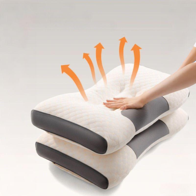 1/2pcs Sleep Pillow High Quality Core Ergonomic Contour Support Pillow Suitable for Soft Sleep,Non-collapsing High Pillow Core,Can Be Used All Year Round,Multi-Functional Bedding Pillow for Sofa, Neck, Shoulder, Side, Back & Belly