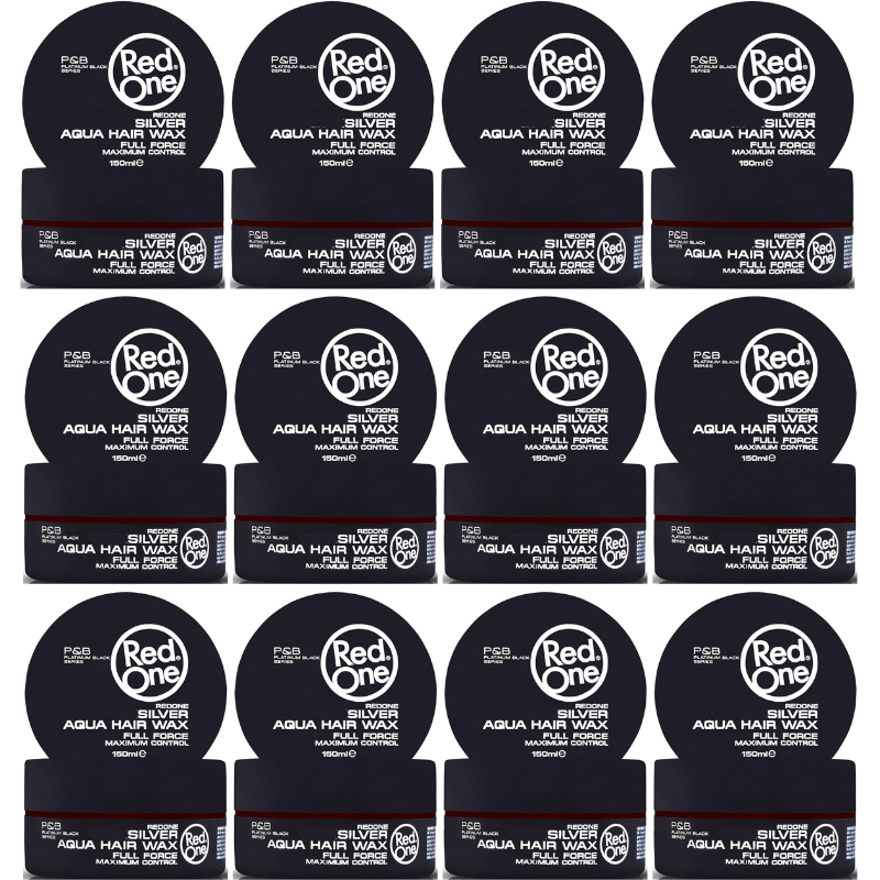 TEMU RedOne Cire Coiffante Matte Gel 150 ml Lot de 12 Parfum Cassis Fixation Forte Controle Effet Brillant Texture Non Grasse Ideal Tous Types de
