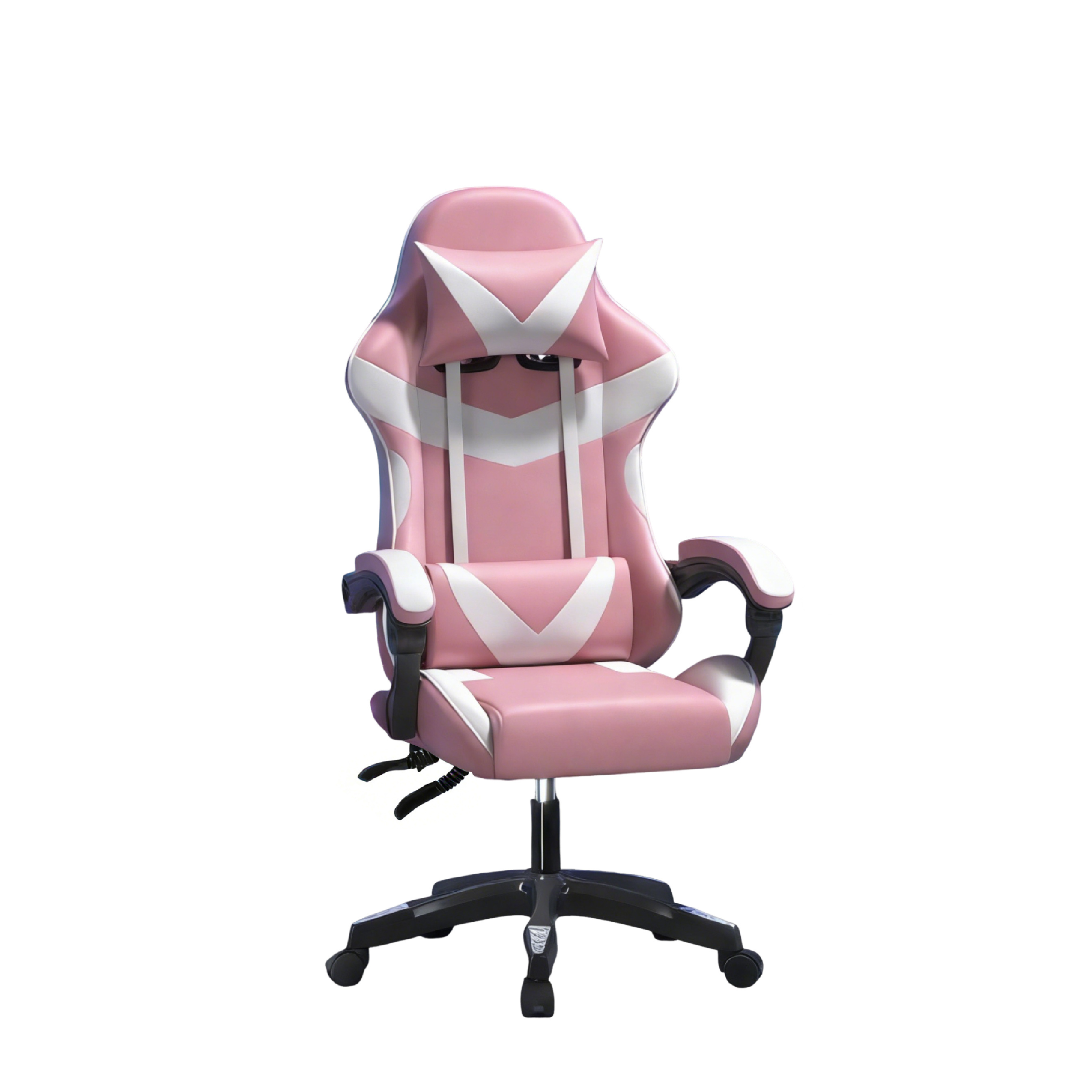 TEMU Fauteuil de gaming Baroni Home avec inclinable ergonomique et hauteur réglable, chaise de bureau avec support lombaire, appui-tête rembourré,