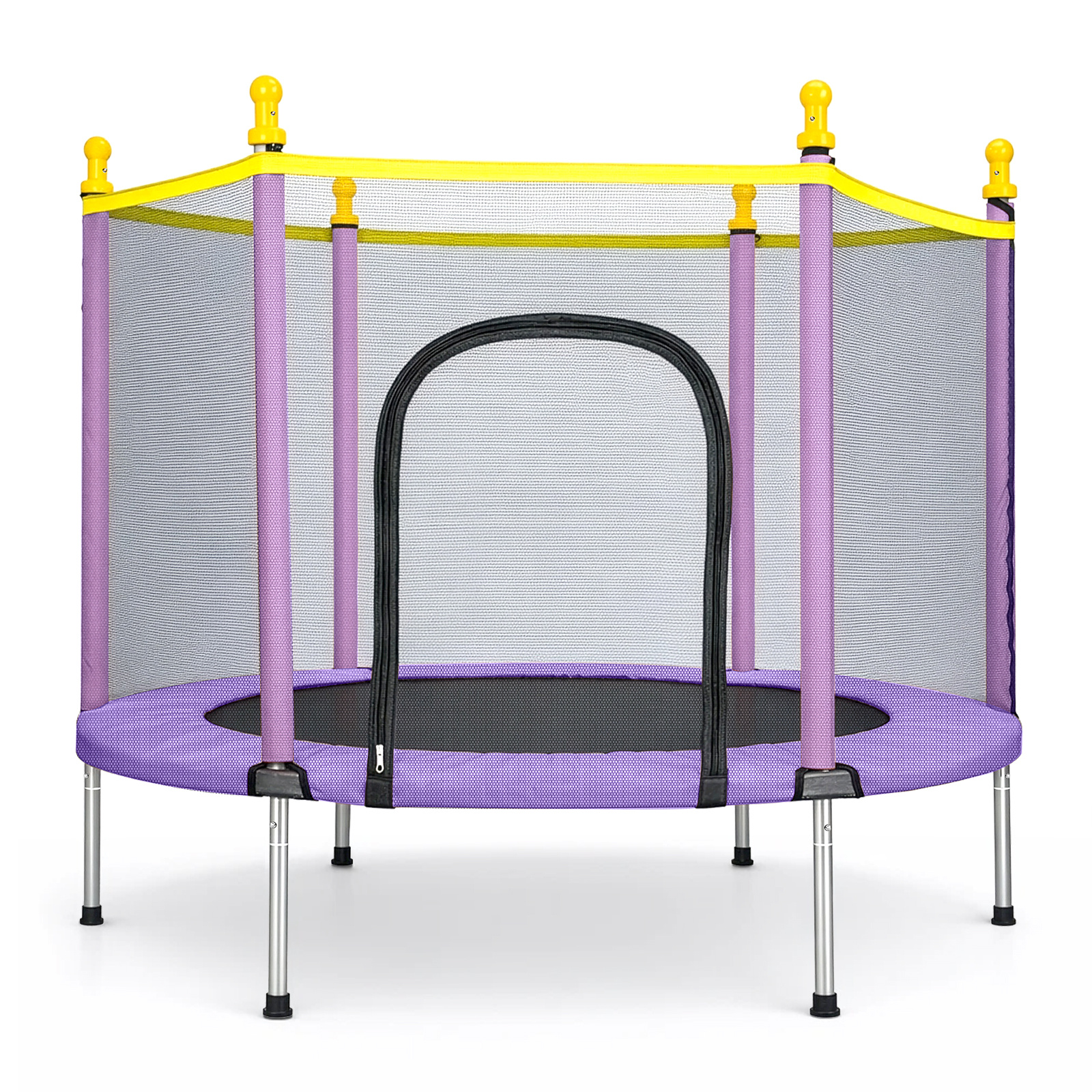 E-shop 5 ft Trampolin mit Sicherheitsnetzabdeckung und Zubehör Freier Space Hopper für Innen- und Außenbereich